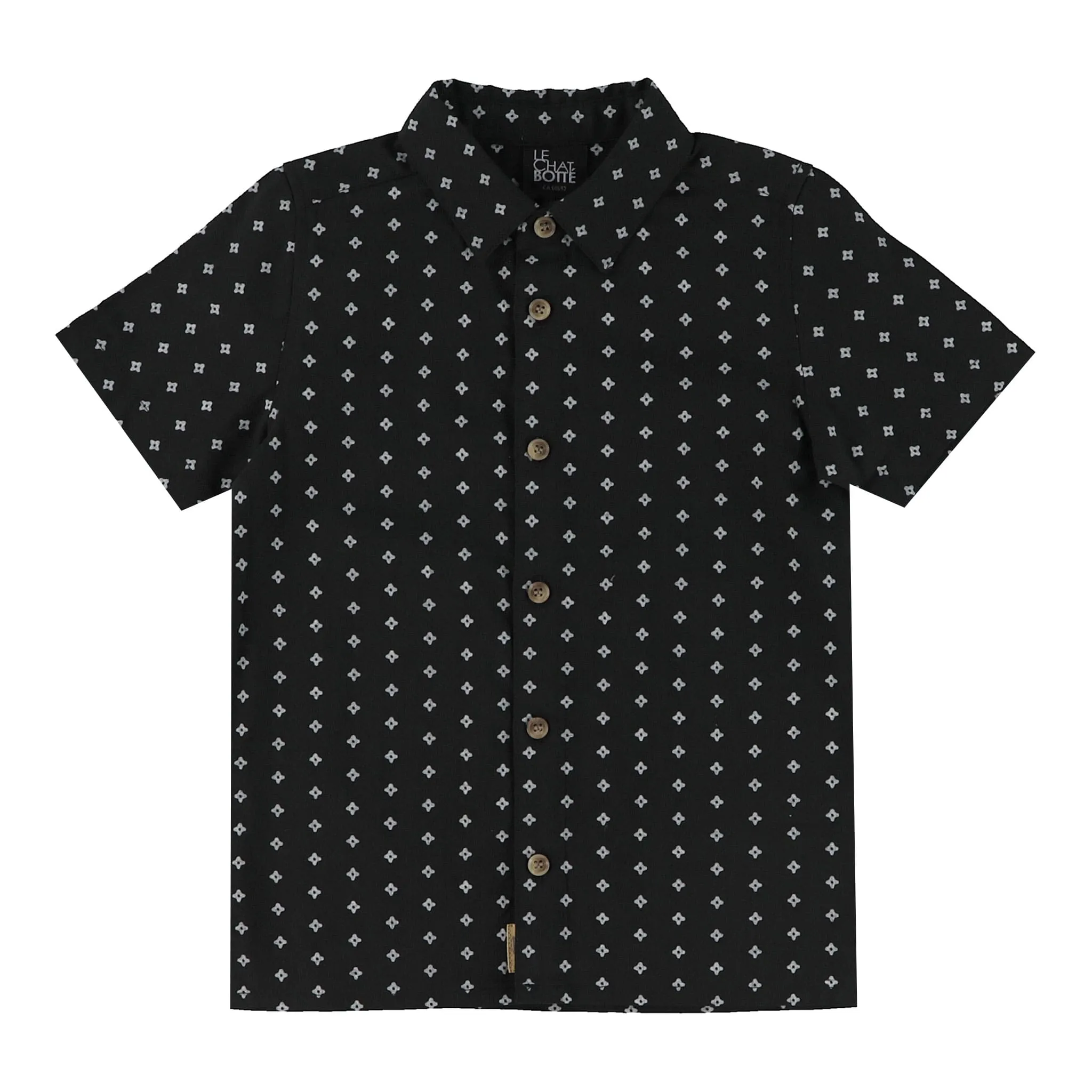 Chat Botté Chemise Imprimé Tiki Vibe 2-8ans