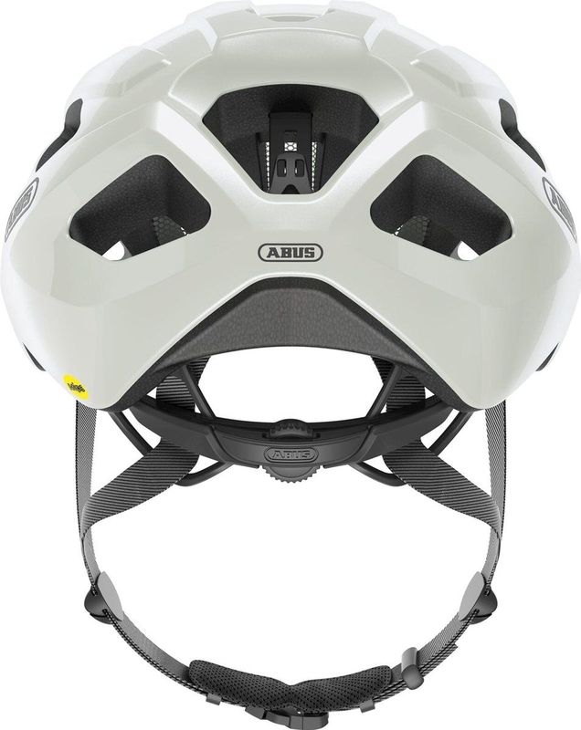 ABUS - Macator MIPS - Fietshelm - Wit - Instapmodel met Scherm