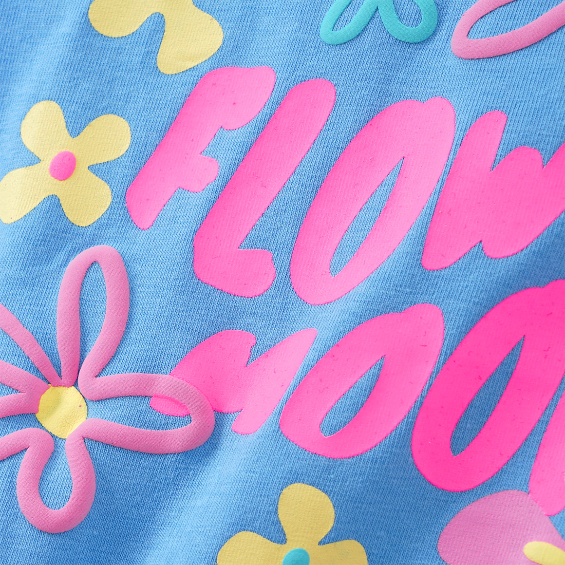 Topolino Mädchen T-Shirt mit Puff-Print blau