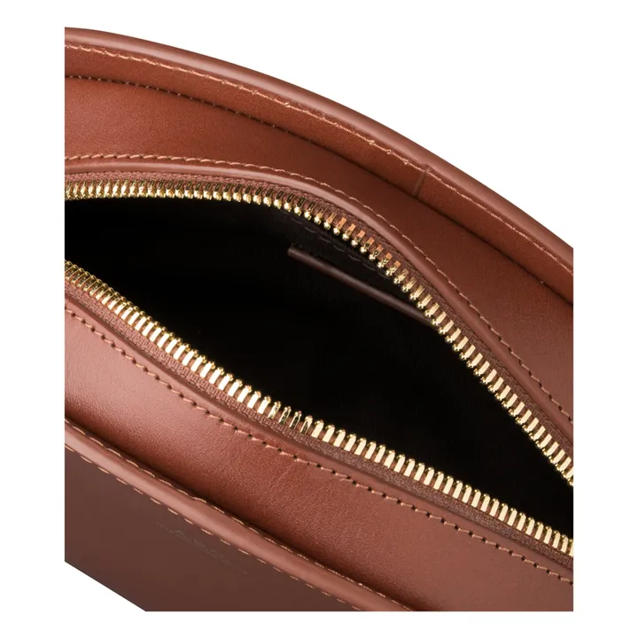 A.P.C. Sac Demi Lune Mini Cuir Lisse | Noisette