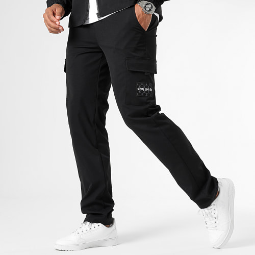 Ensemble Veste Zippée Et Pantalon Cargo 0045 0040 Noir