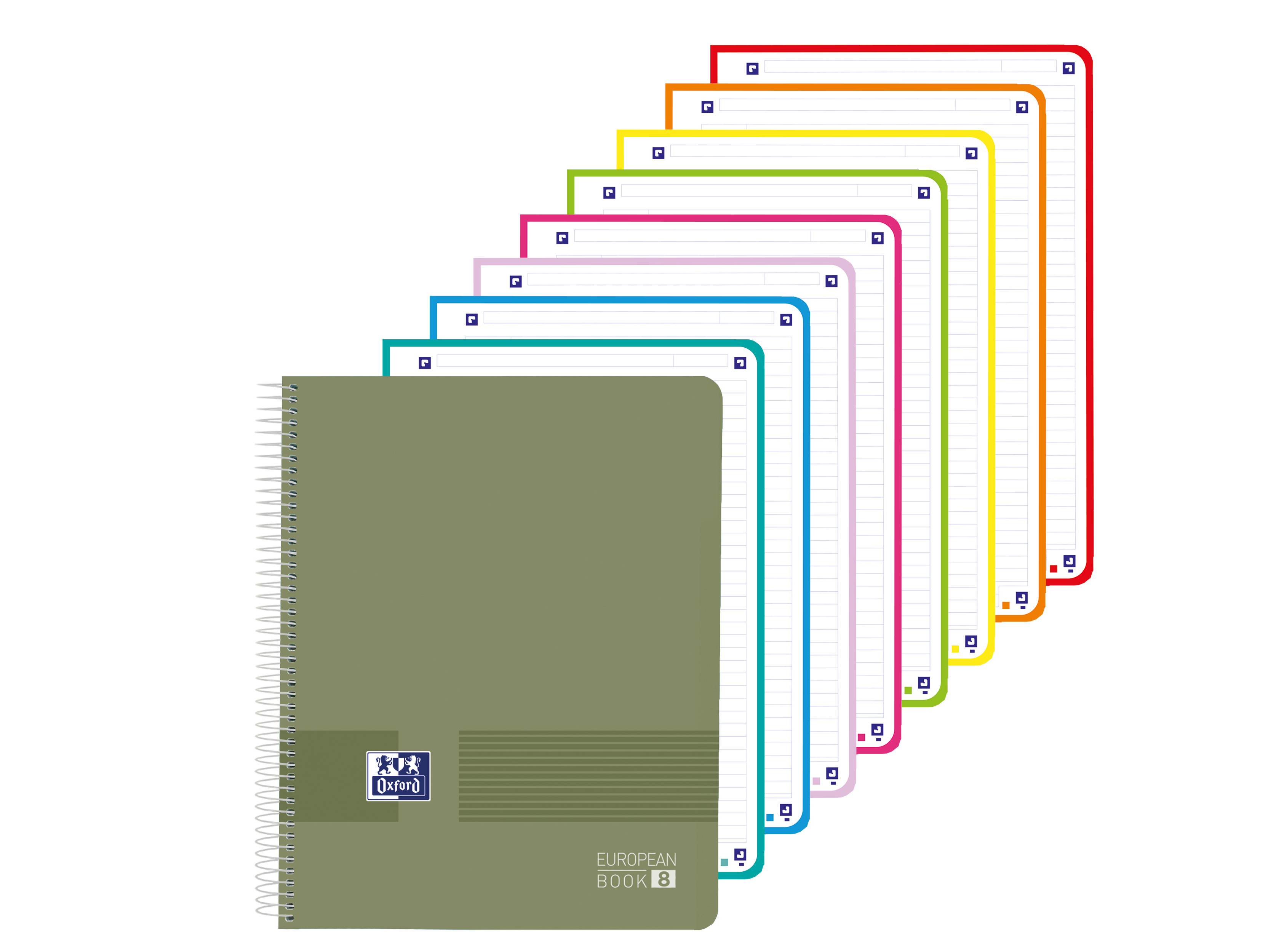 CADERNOS A4 PAUTADO POLIPROPILENO OXFORD LIVE&GO 160 FOLHAS CORES SORTIDAS