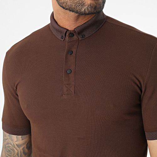 Polo Manches Courtes Marron