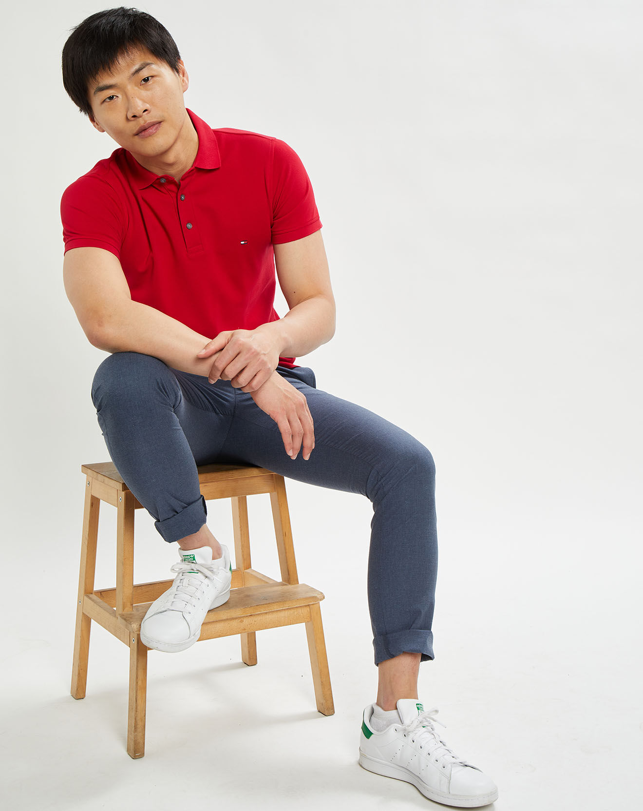 Tommy Hilfiger Polo slim 1985 rouge