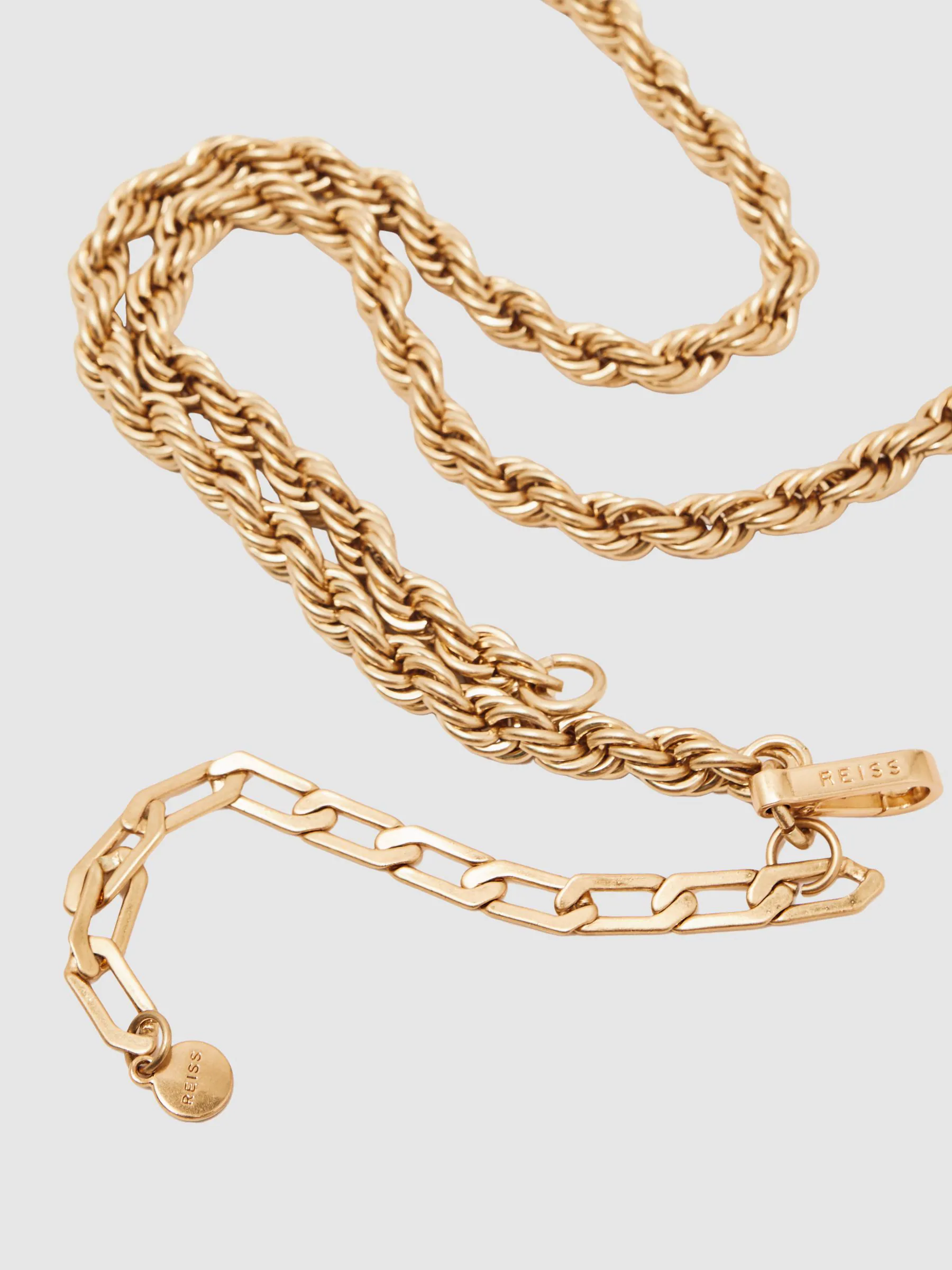 Reiss Isabella Twist Chain Belt