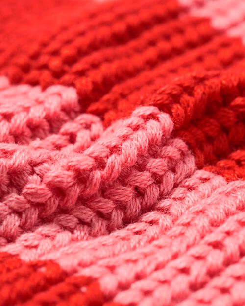 cardigan enfant en maille rayé rouge