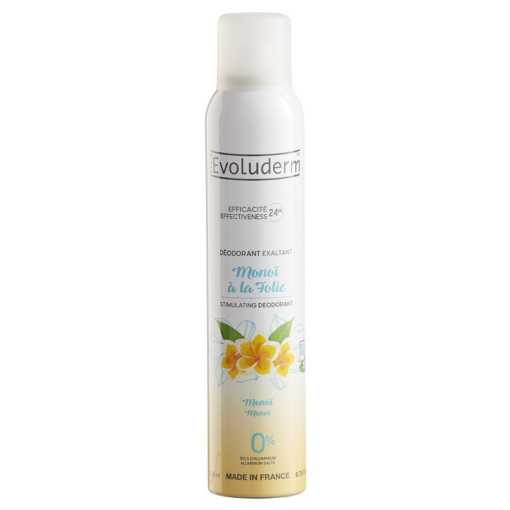 Déodorant Evoluderm exaltant monoï à la folie 200 ml