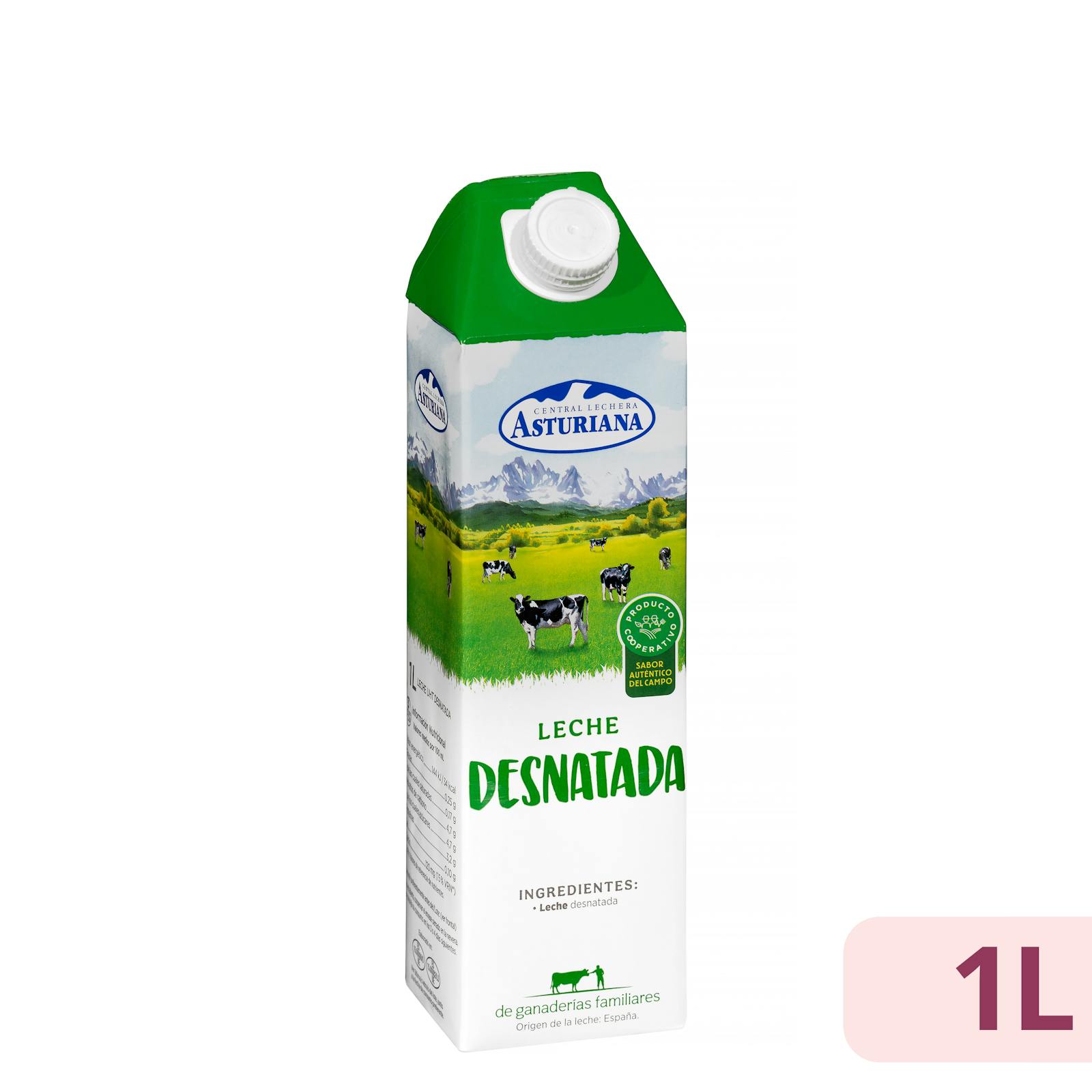 Lait écrémé asturien