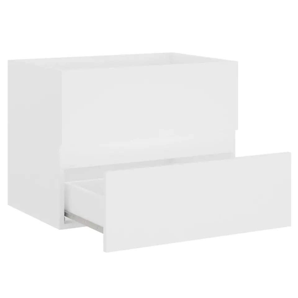 vidaXL - Wastafelkast - Wit - Bewerkt hout - 60 x 38.5 x 45 cm