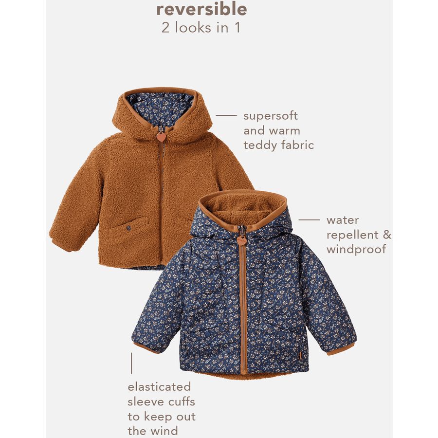 Noppies Winter jacke Venice - Reversible Black Iris