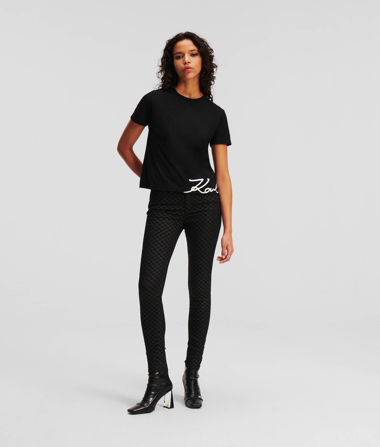 T-SHIRT À OURLET KARL SIGNATURE
