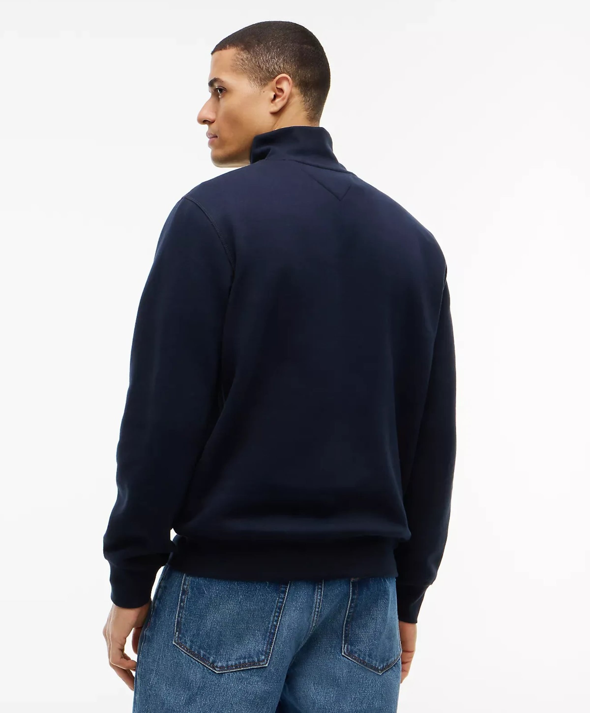 Tommy Hilfiger Heren trui met rits blauw