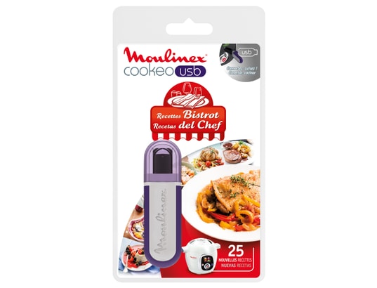 MOULINEX - Accessoire mijoteur XA600411 Clé USB 25 recettes Bistrot