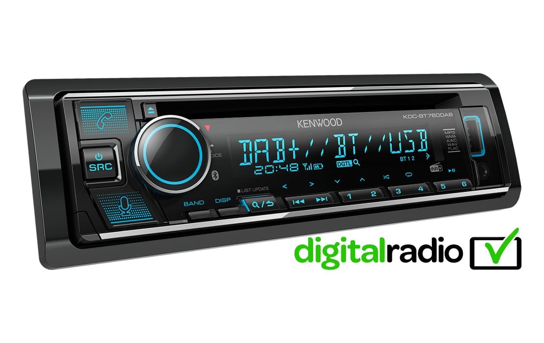 Kenwood Autoradio »KDC-BT760DAB 1 DIN« ( AM-Tuner | Digitalradio (DAB+) | FM-Tuner 200 W)