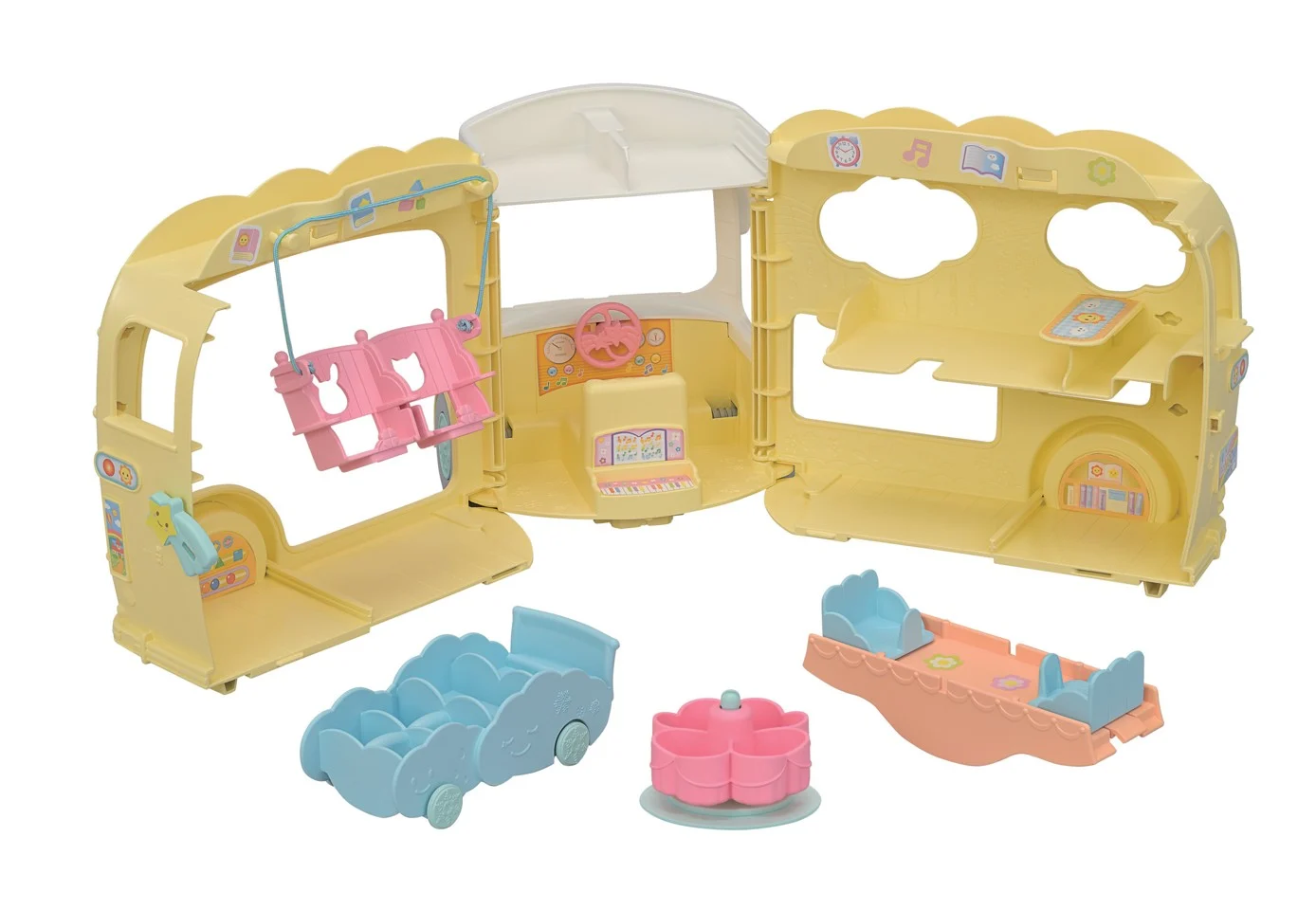 Sylvanian Families - Regnbue Sjov Børnehave Bus (5744)
