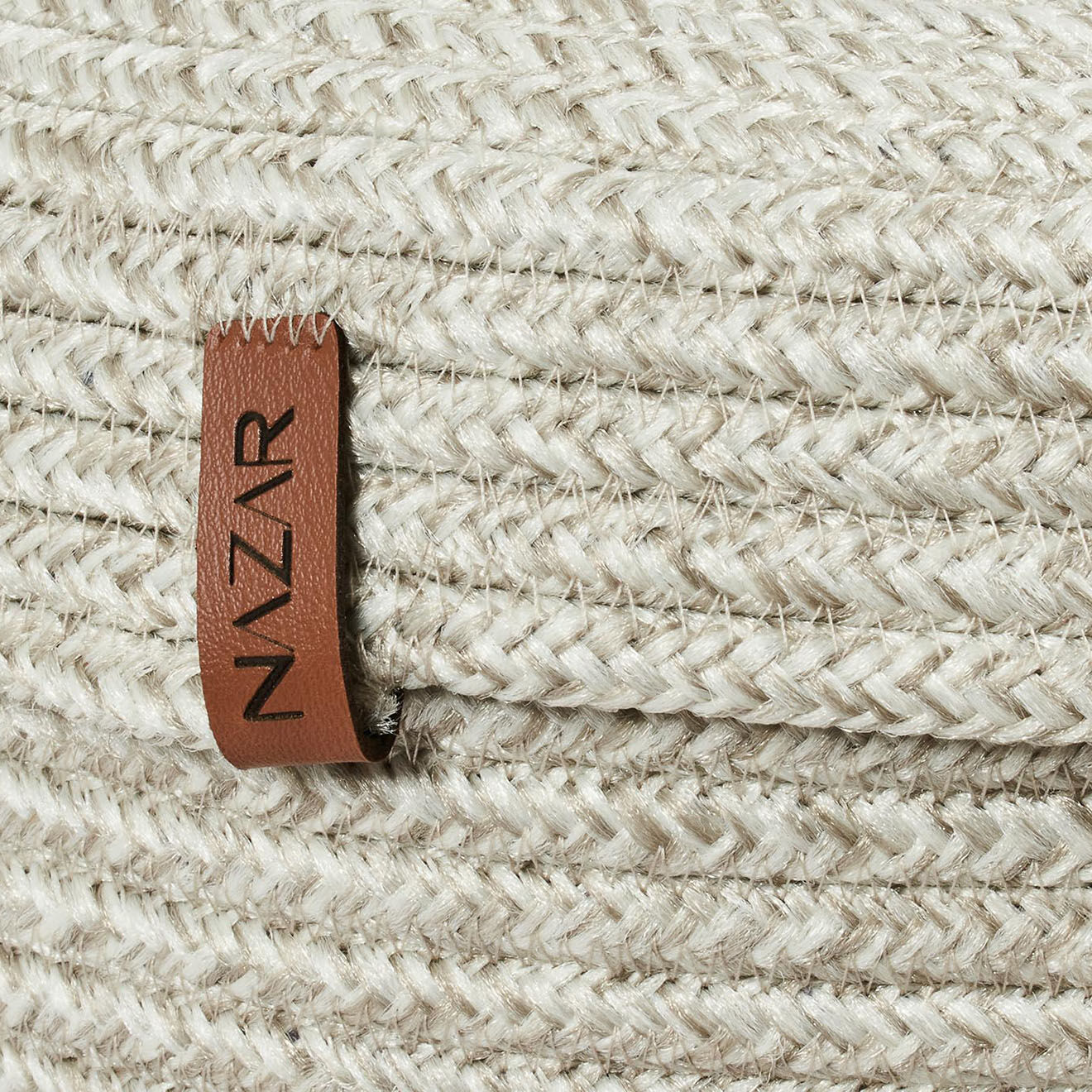 Nazar Rugs Panier CALI 4202 fait main gris - 23x12 cm