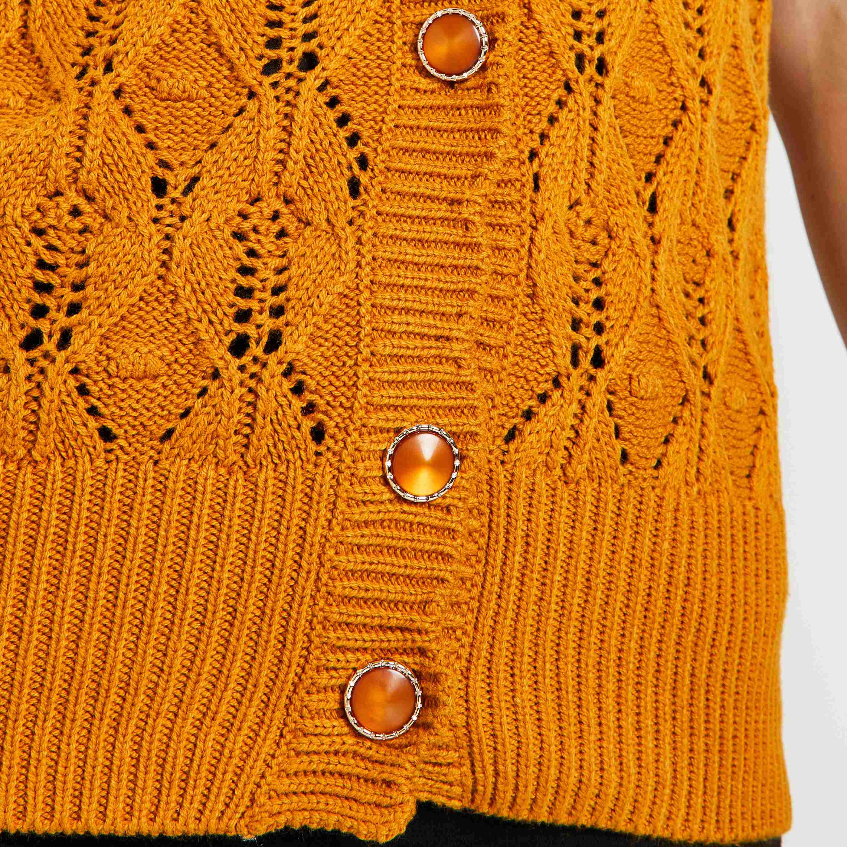 Gilet ajouré femme - SAFRAN