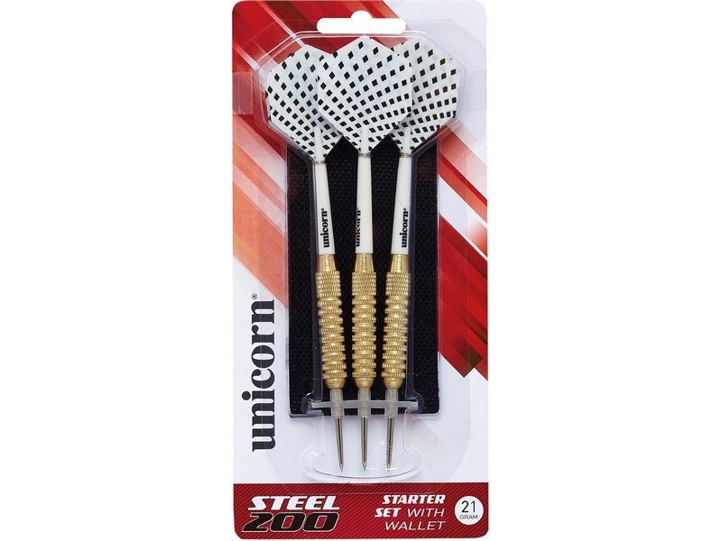 Unicorn Dartpfeile Steeldart S200 21g, 3er-Pack 3 Dartpfeile