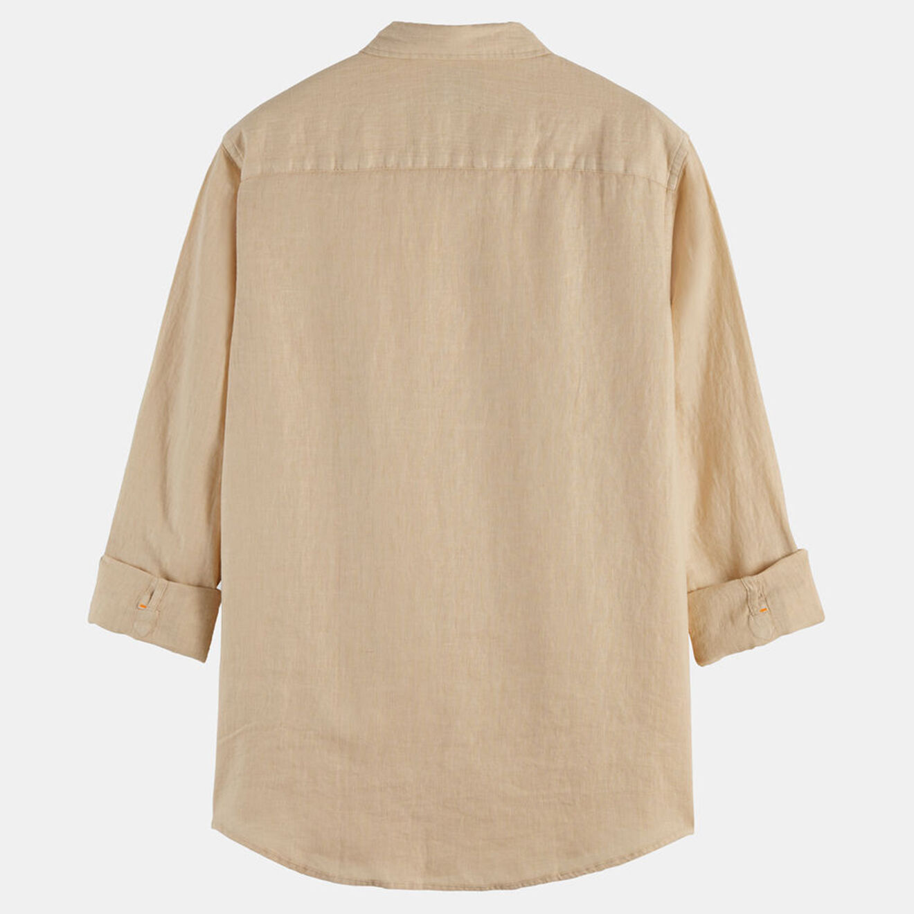 Scotch & Soda Chemise 100% Lin Regular Fit Garment Dyed beige