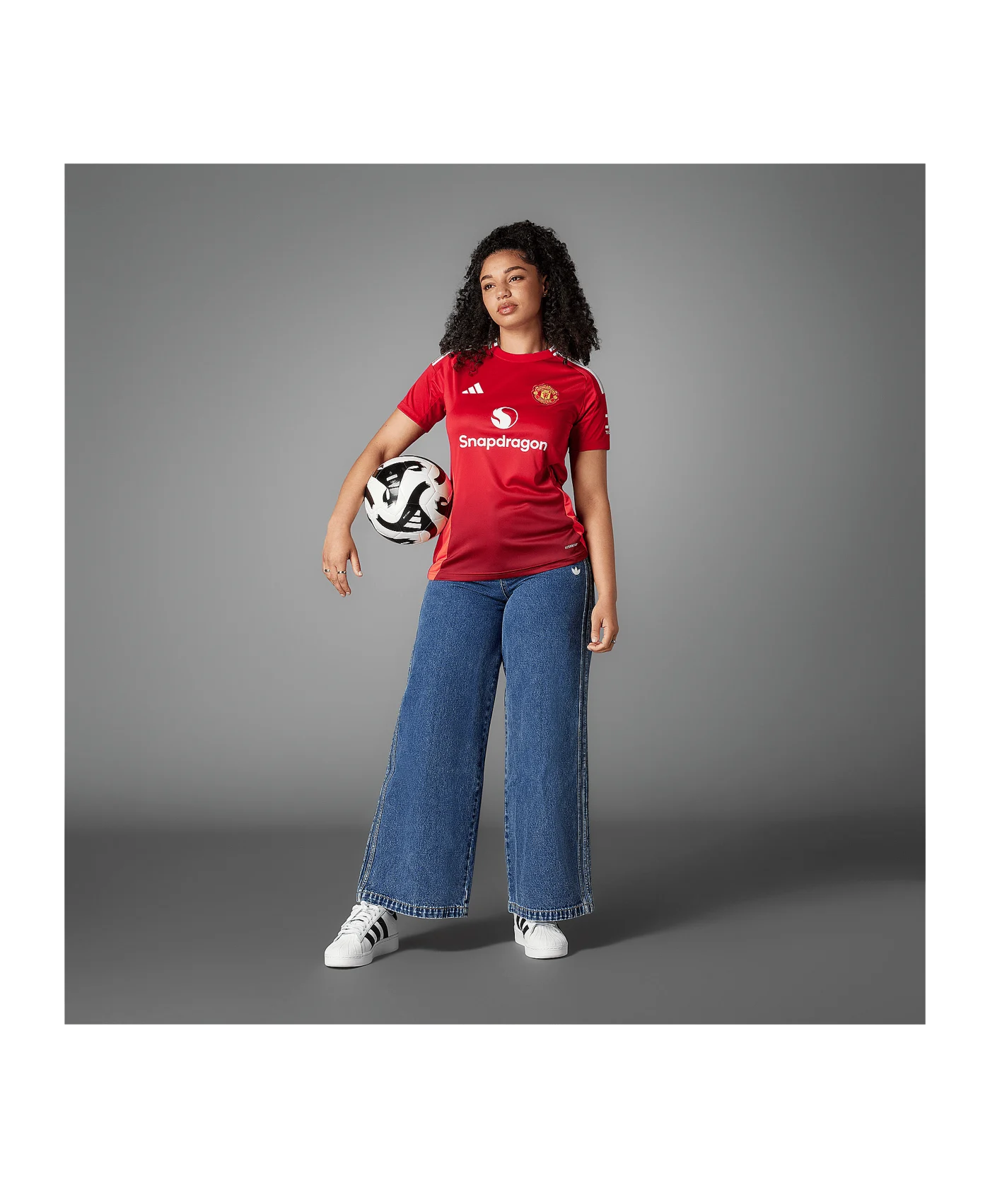 adidas Manchester United Trikot Home 2024/2025 Damen Rot