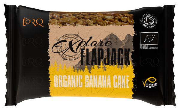 Barre Énergétique Torq Explore Flapjack Banane (Gâteau à la Banane) 65g