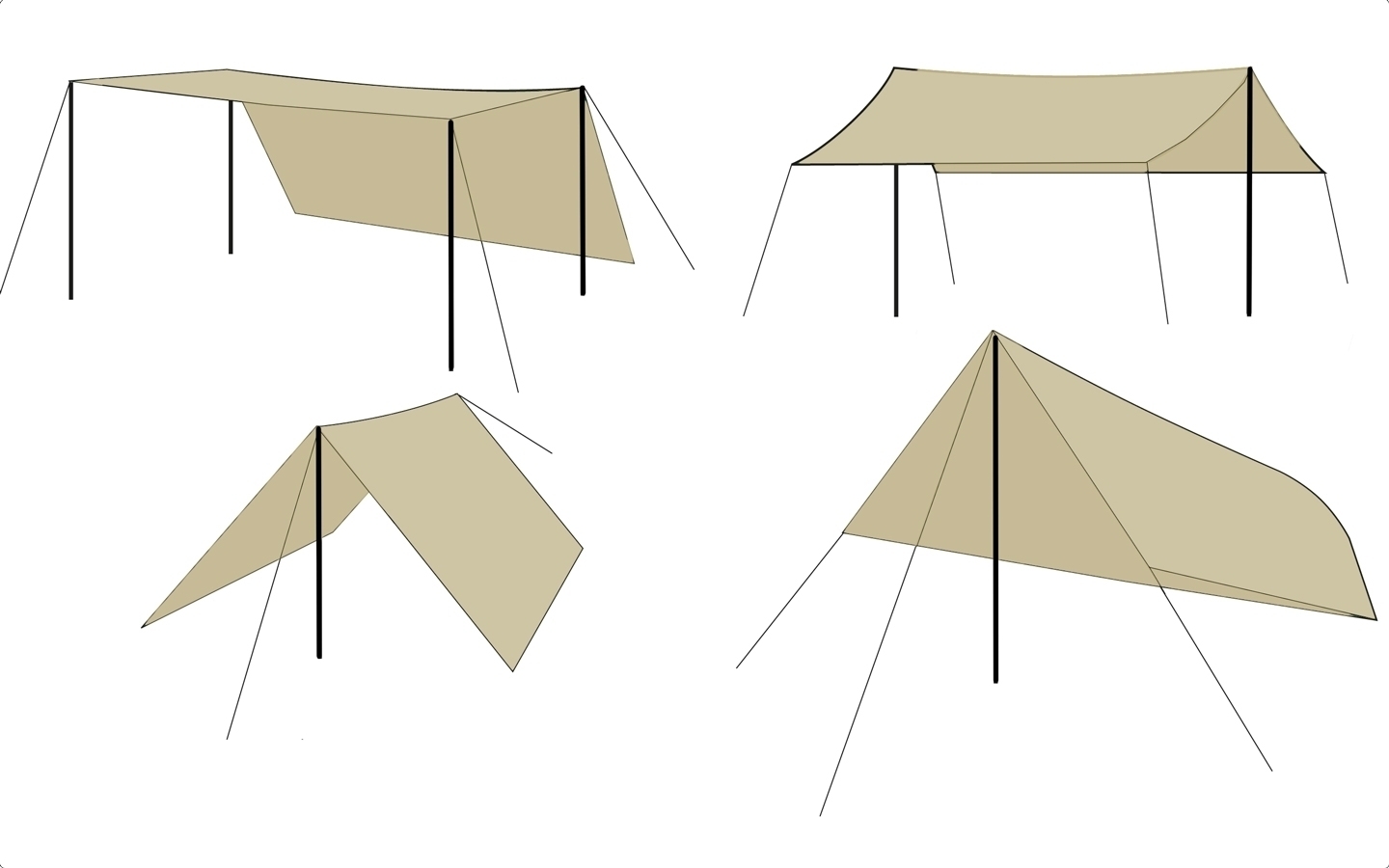 Brunner Sunny UV Tarp beige 2 x 3 m