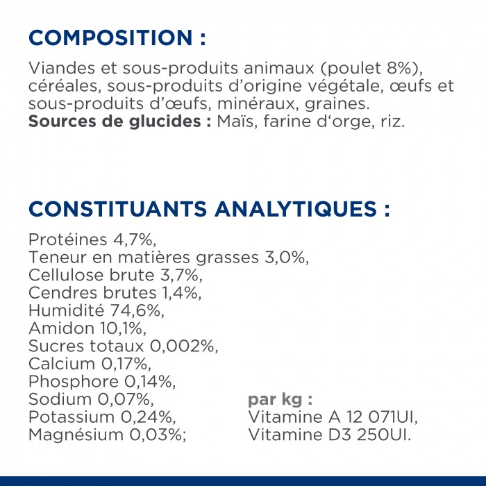 HILL'S Prescription Diet w/d Diabetes Care en Boîtes au Poulet – Pâtée pour chien