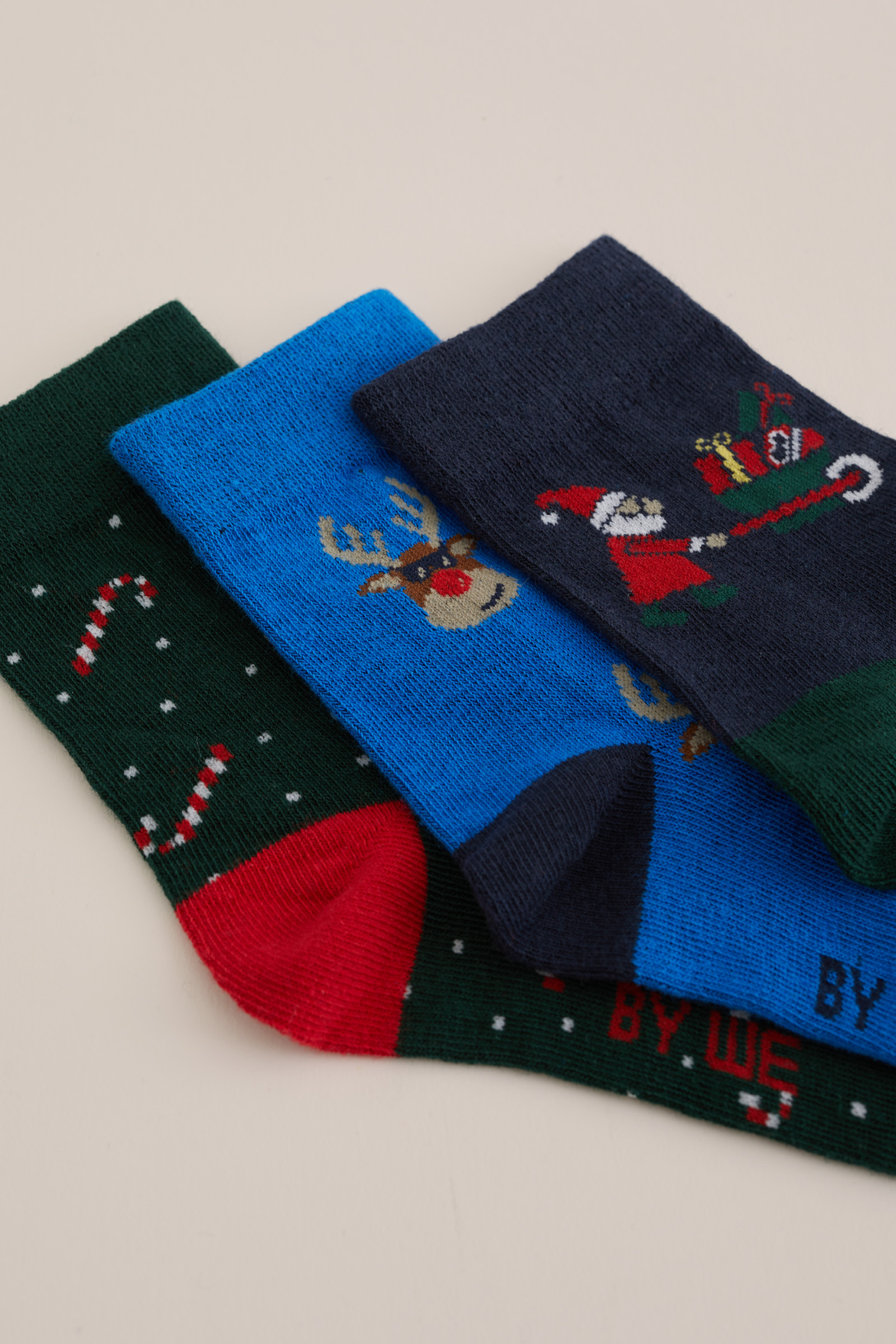 Jongens sokken, 3-pack WE Fashion Donkerblauw