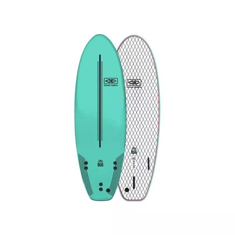 Planche de surf mousse BUG Softboard 45L Mint 6´0