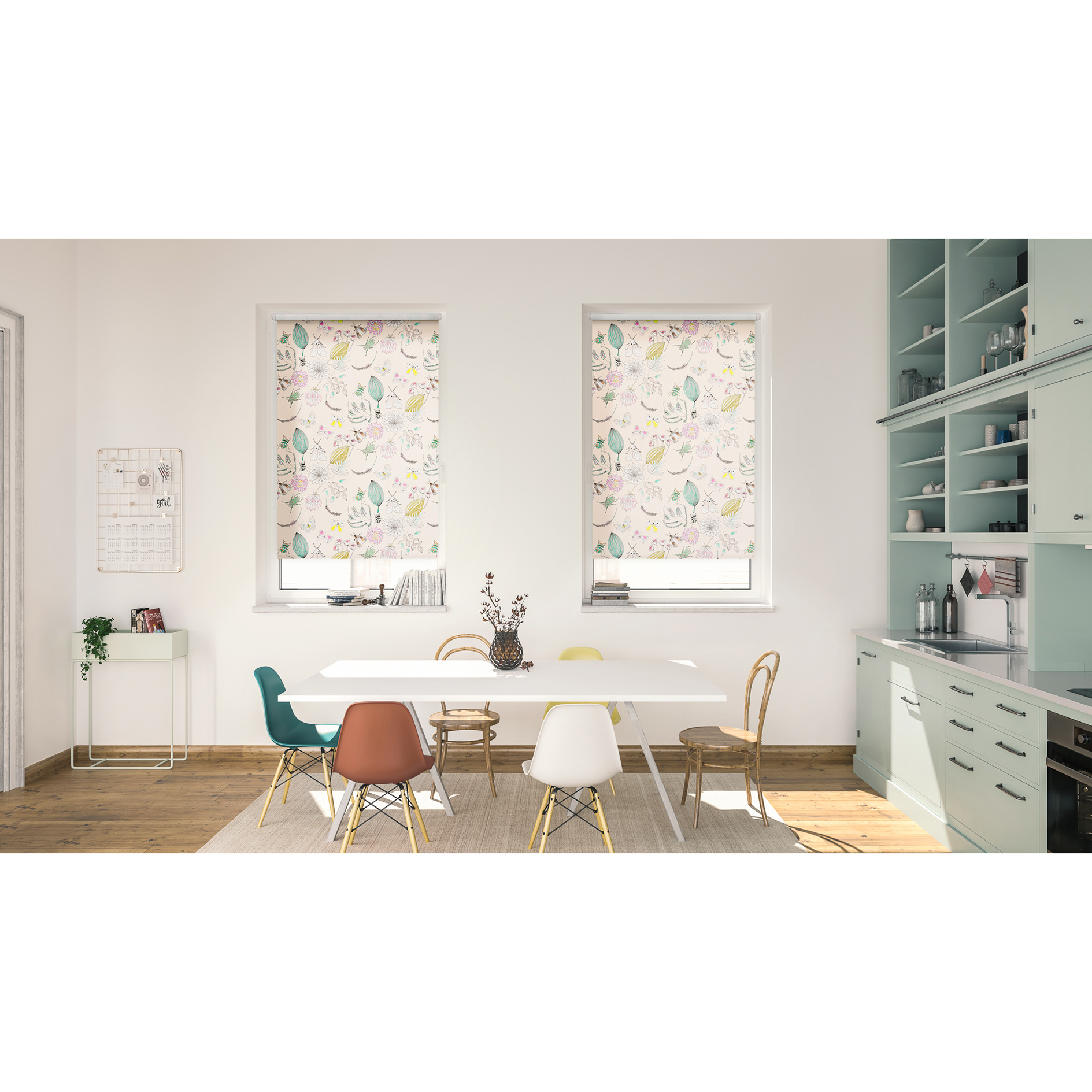 LICHTBLICK Verdunklungsrollo BOHEMIAN - bunt - 45x150 cm