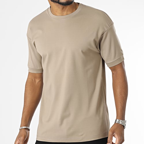 Tee Shirt Oversize Large Marron Taupe