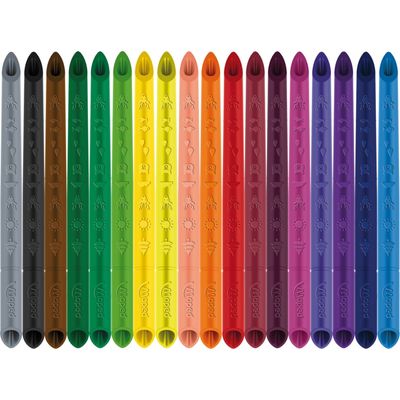 Maped Color'Peps - 18 crayons de couleur Infinity - pochette carton