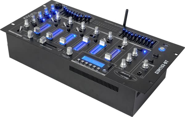 6-kanals Mikser / 12 innganger m. USB og Bluetooth