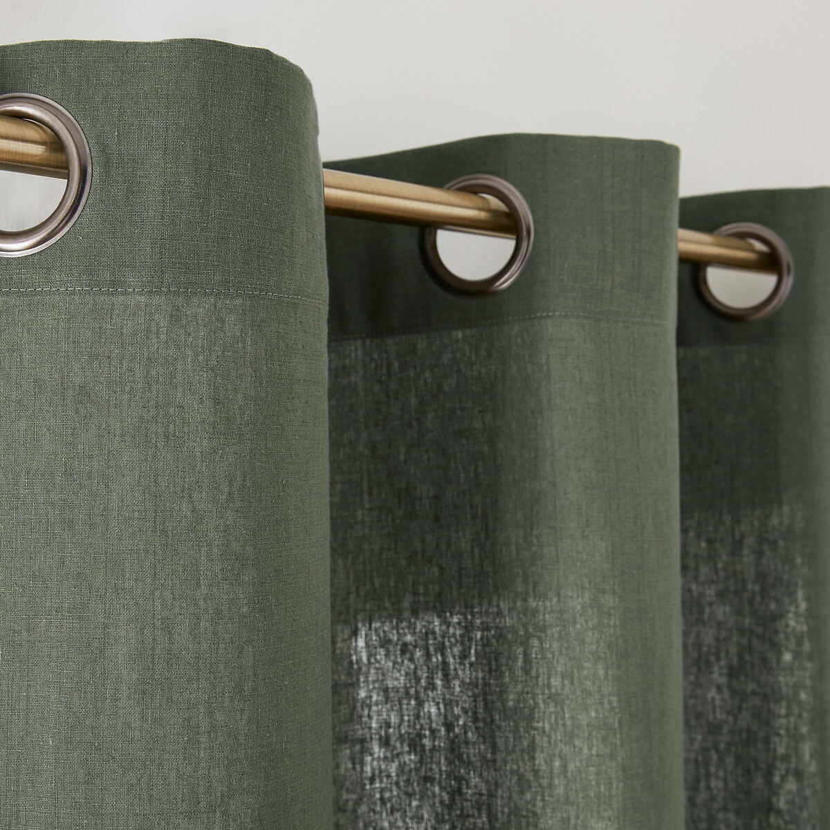 LA REDOUTE INTERIEURS<br>Cortina de linho lavado com ilhós Onega