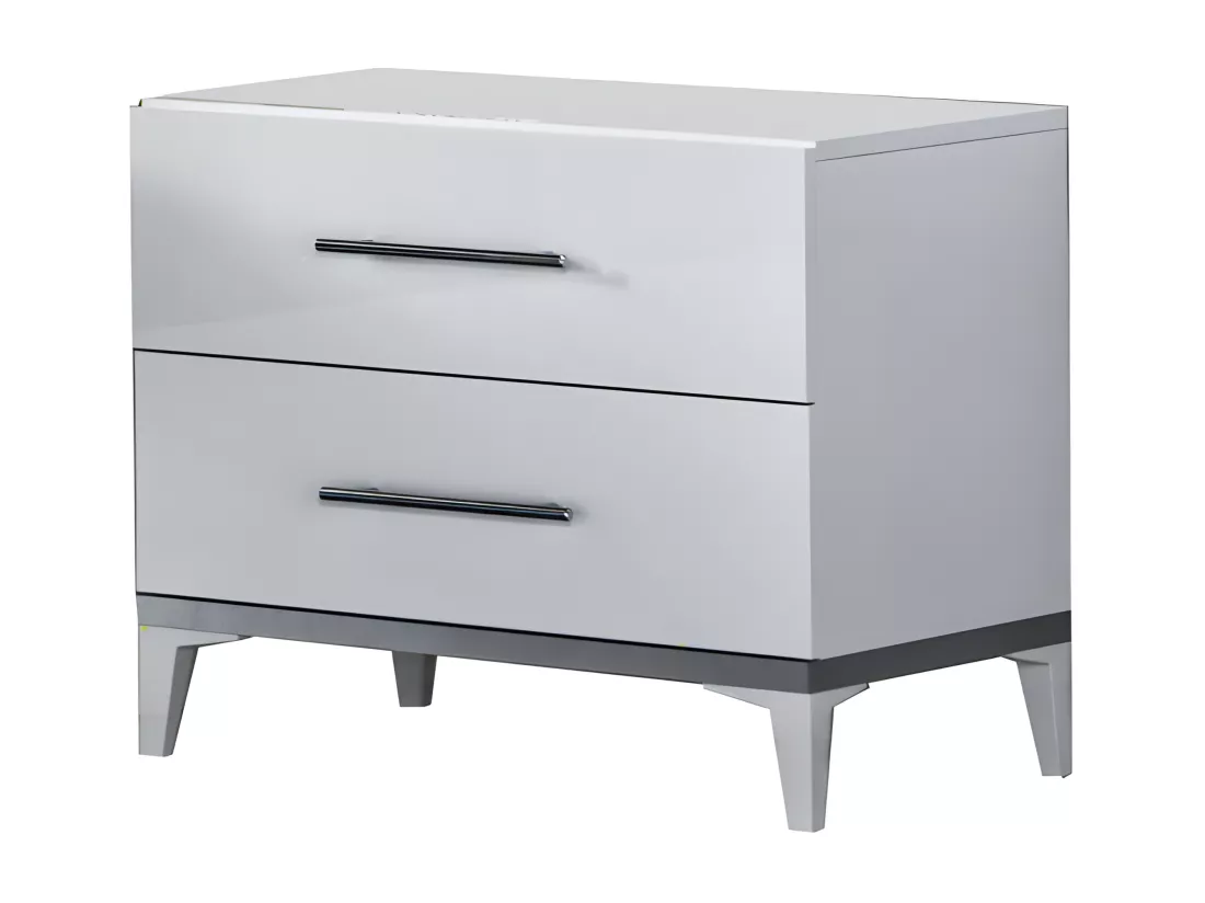 Chambre complète 160x200 Blanc brillant - LADABI