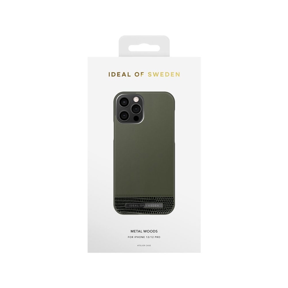 iPhone 12 / iPhone 12 Pro Hardcase Hülle Atelier Case (IDACAW20-2061-235) - Metal Woods