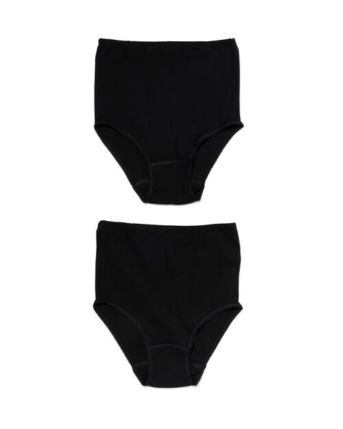 lot de 2 slips femme noir