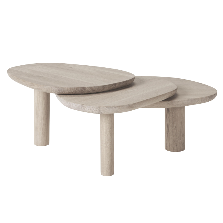 Bolia Latch salontafel wit geolied eiken