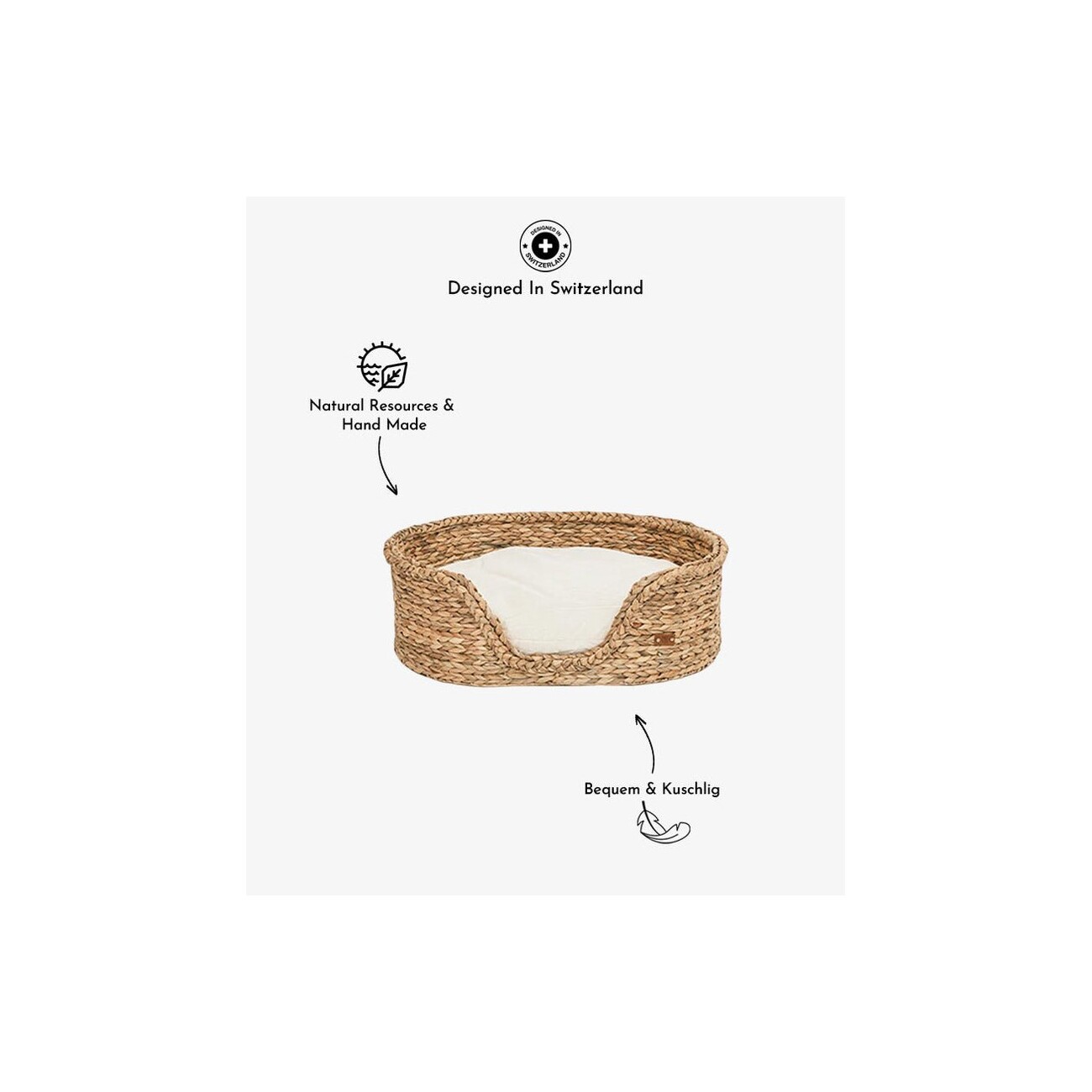 PET & Co. Pet & Co Hundekorb Goofy Basket Luxus naturfarben S