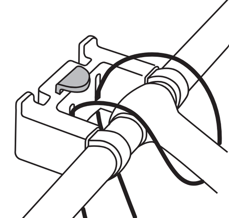 ERSATZTEIL-SET für Lenkeradapter  schwarz