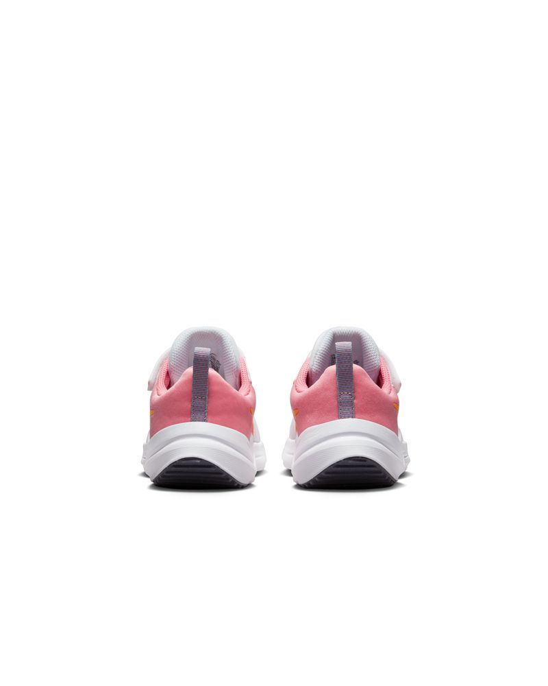 Chaussures Nike Downshifter 12 Blanc & Rose pour enfant
