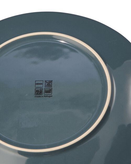 petite assiette - 23 cm - Porto - émail réactif - noir