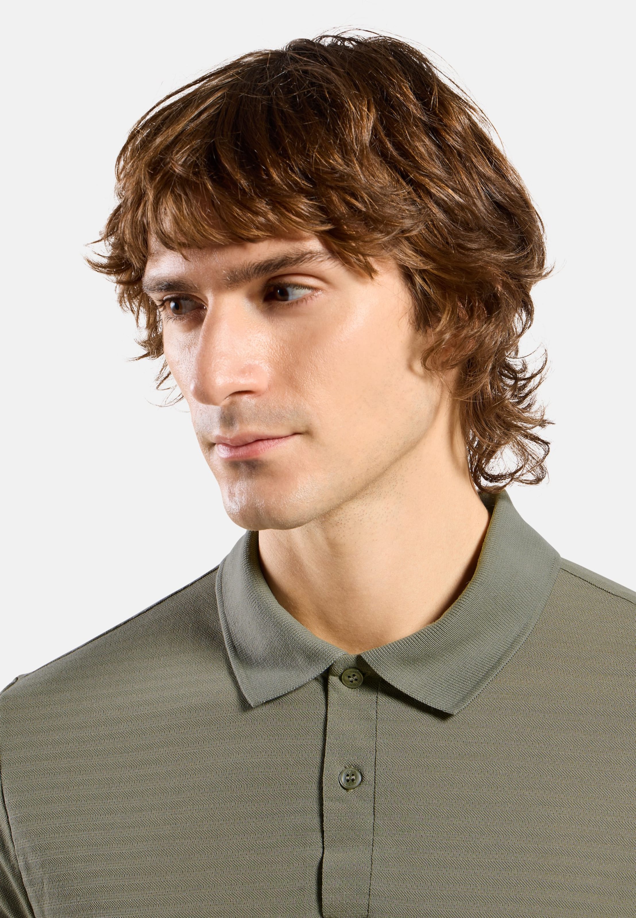 Ascent Poloshirt mit Naturfasern in vetiver