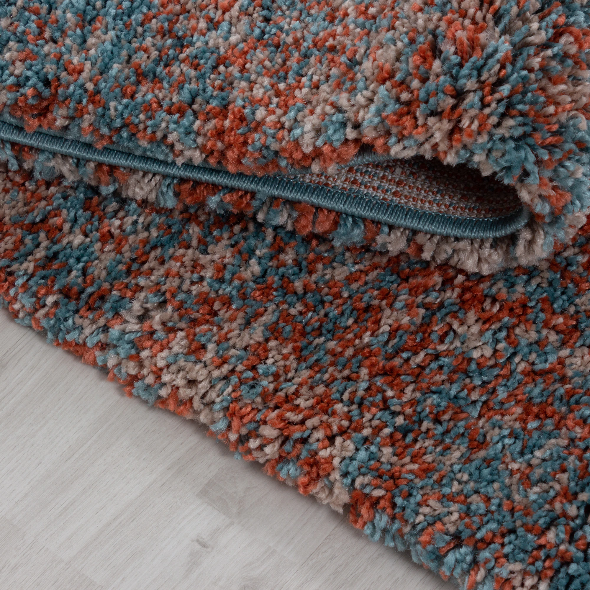 Modern Hochflor Teppich Flauschiger Langflor Teppich, Shaggy Flokati, Rechteckig