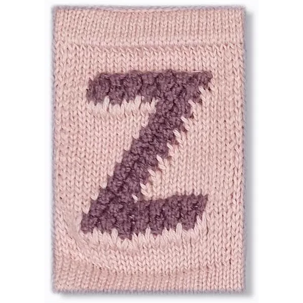 Strikket Bogstav Rose - Smallstuff → Luksusbaby.dk