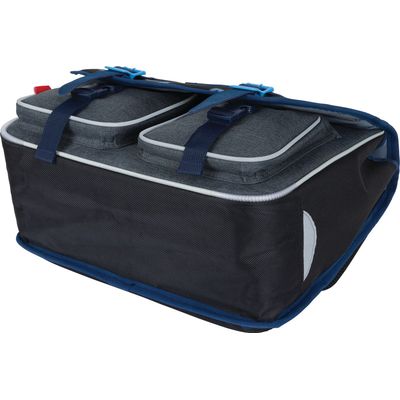Cartable Kickers Boy - 38 cm - 2 compartiments - noir et gris chine - Oberthur