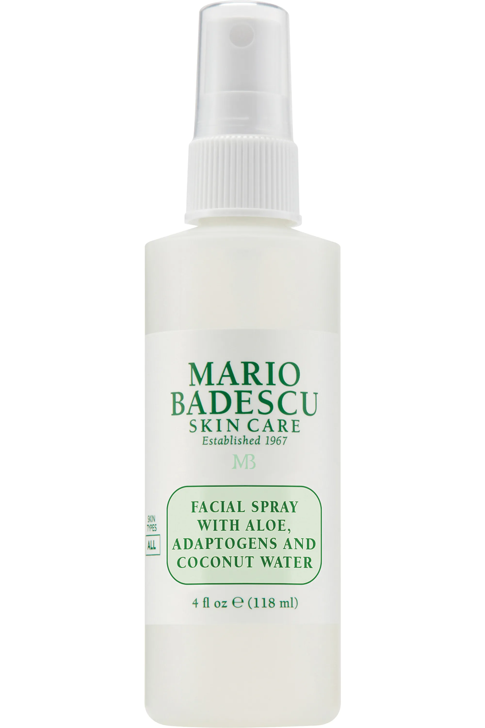 Mario Badescu Spray visage régénérant aloe vera, adaptogènes & eau de coco-118 ml