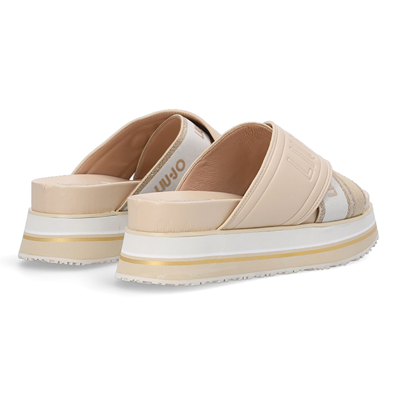 Liu-Jo Mules plateforme Sophie beiges
