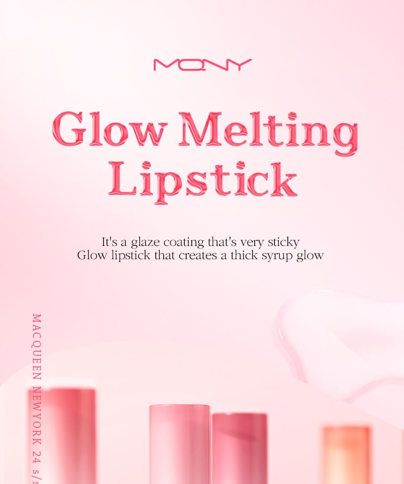 MACQUEEN - Glow Melting Lipstick - 5 kleuren