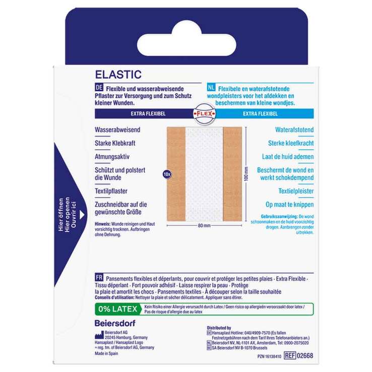 Hansaplast Elastic Pflaster 8 cm x 1 m, 1 St